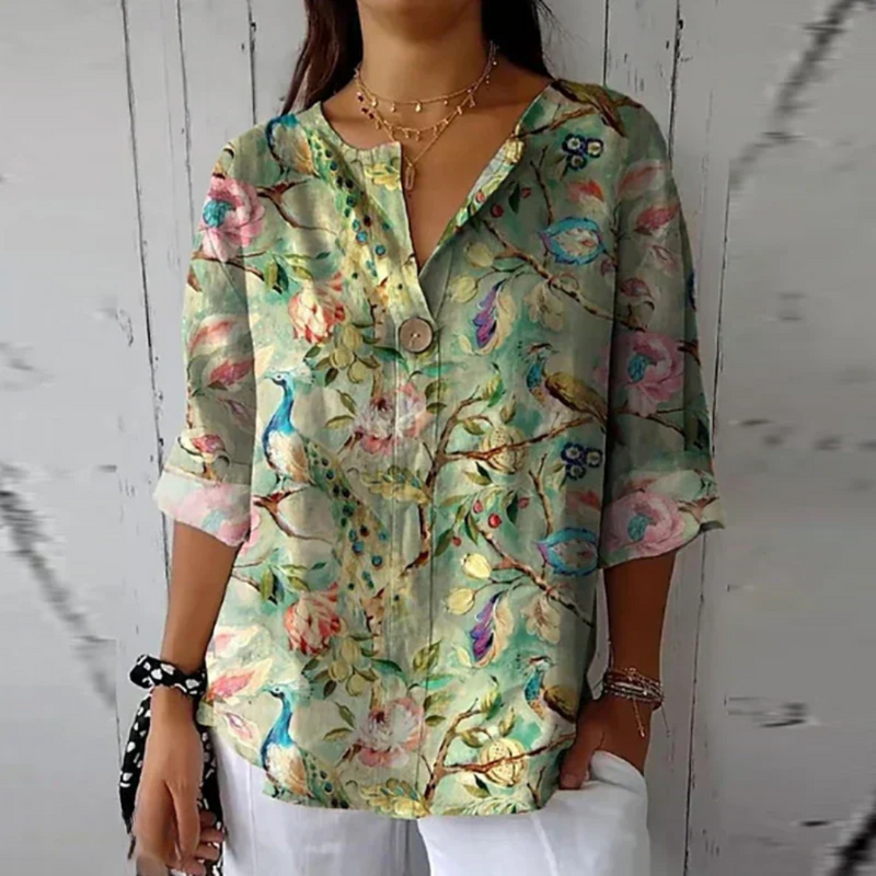 Mavis | Blusa casual con stampa floreale