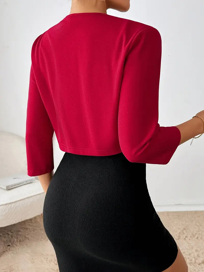 Madison™ - Elegante blazer con colletto plissettato 