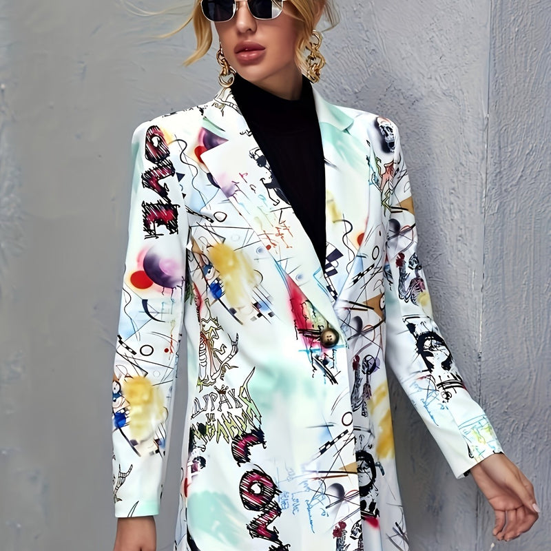 Avery™ - Blazer moderno con graffiti