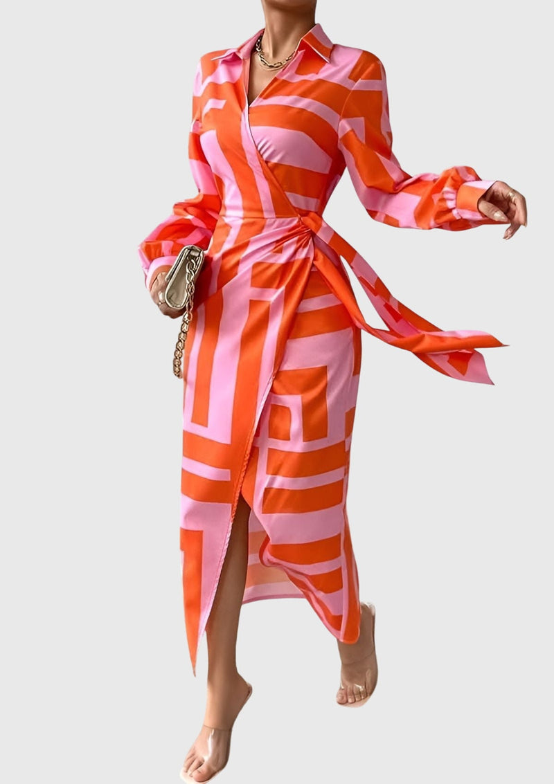 Everly™ | Elegante abito avvolgente con stampa