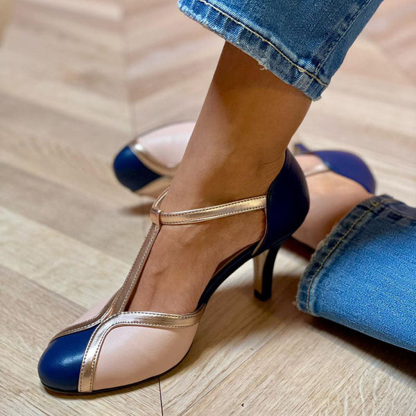 Laya™ | Scarpe con tacco a T, punta tonda, colorate e comode