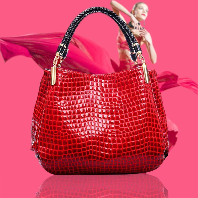 Isabella™ Eleganza duratura | Elegante borsa a mano con motivo coccodrillo 