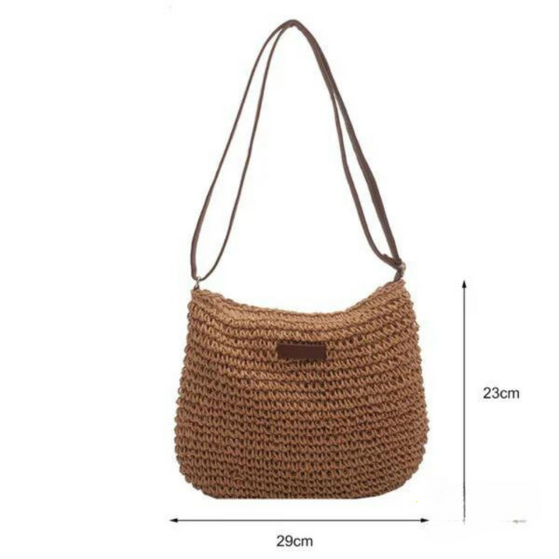 Mary - Borsa a tracolla in paglia retrò