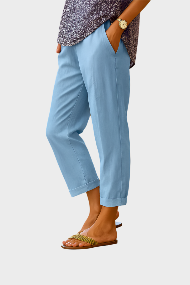 Pantaloni estivi in ​​lino e cotone