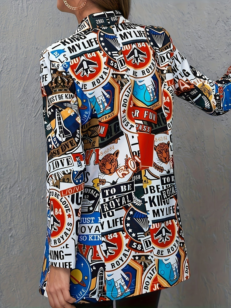 Avery™ - Blazer moderno con graffiti