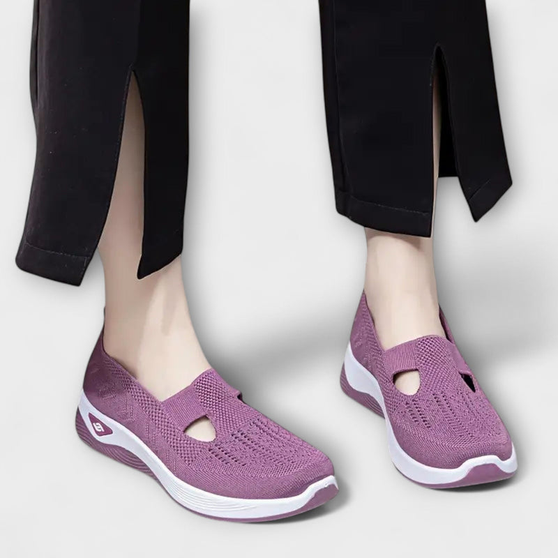 Martha - Stivali Ortopedici Confortevoli in Viola