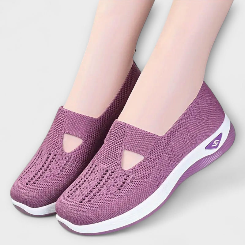 Martha - Stivali Ortopedici Confortevoli in Viola