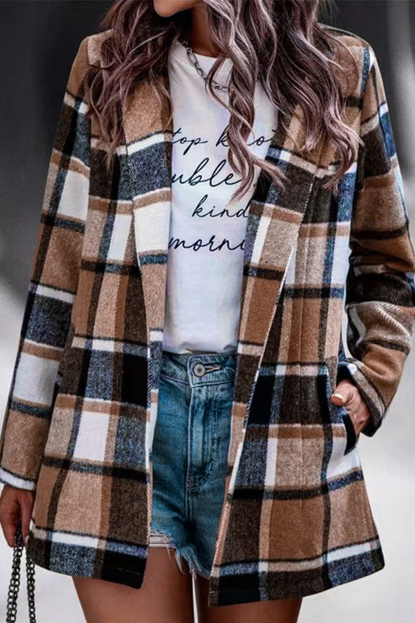 Avery™ - Blazer scozzese vintage