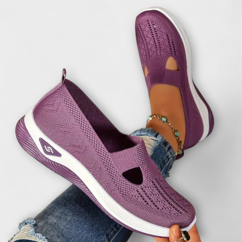 Martha - Stivali Ortopedici Confortevoli in Viola