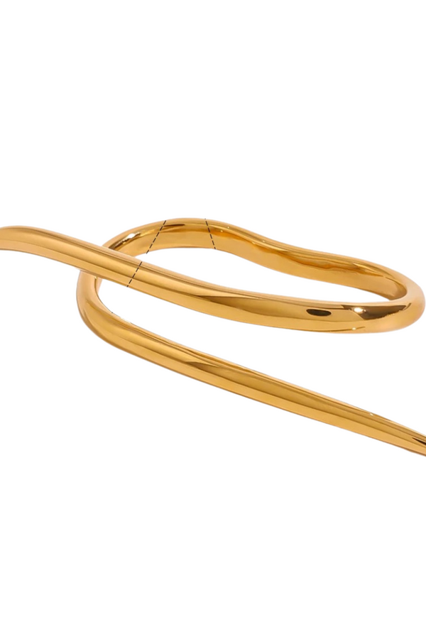Anello Doppio Avvolto in Oro