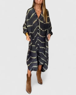 Amelie™ | Elegante abito lungo a righe boho