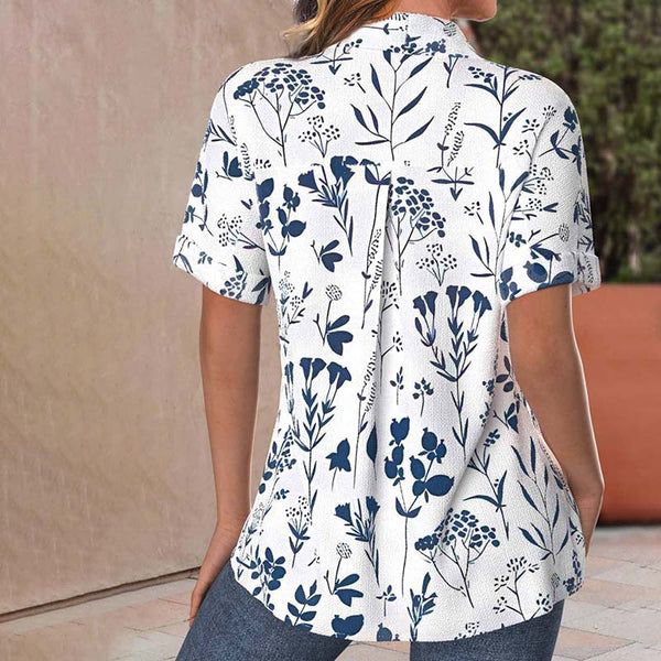 Ginette | Blusa casual con stampa a foglie