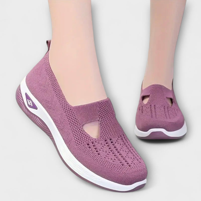 Martha - Stivali Ortopedici Confortevoli in Viola