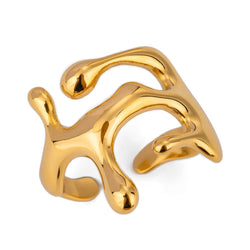 Anello geometrico a goccia