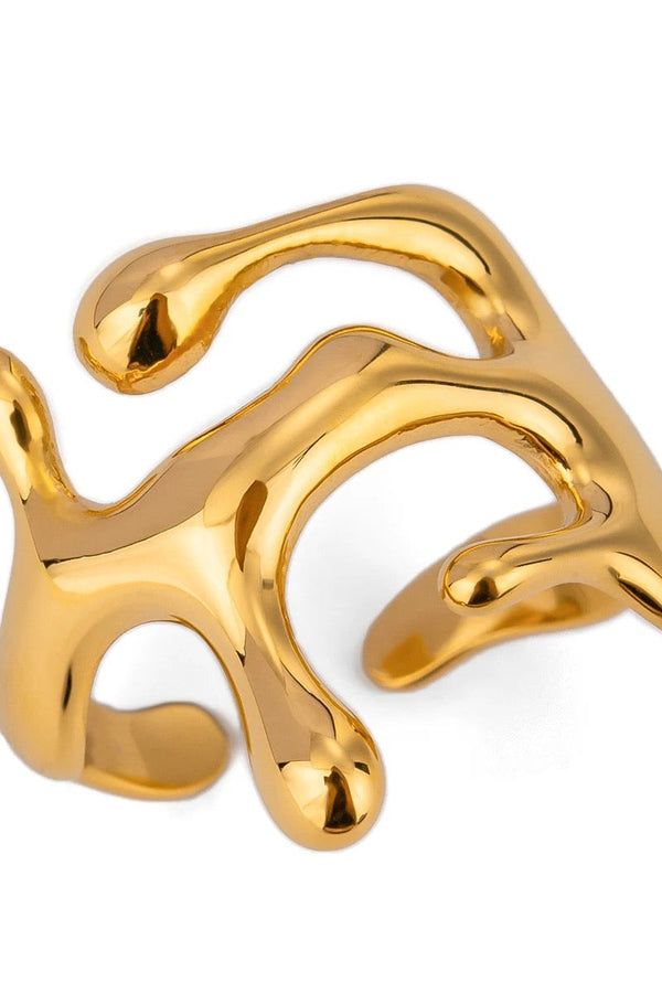 Anello geometrico a goccia