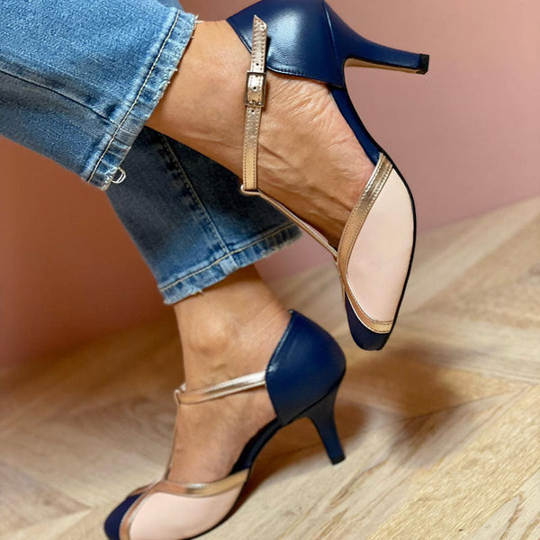 Laya™ | Scarpe con tacco a T, punta tonda, colorate e comode