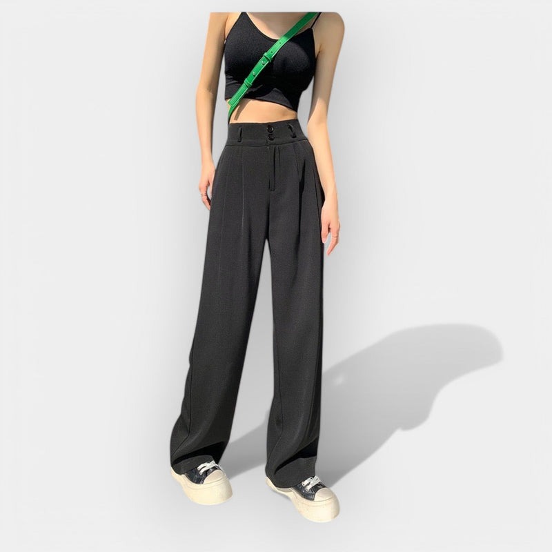 Pantaloni a gamba larga in stile coreano