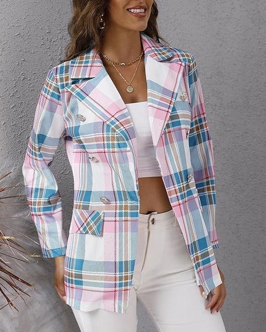 Layla™ - Elegante blazer multicolore