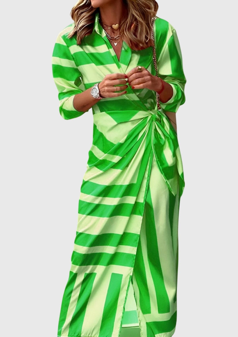 Everly™ | Elegante abito avvolgente con stampa
