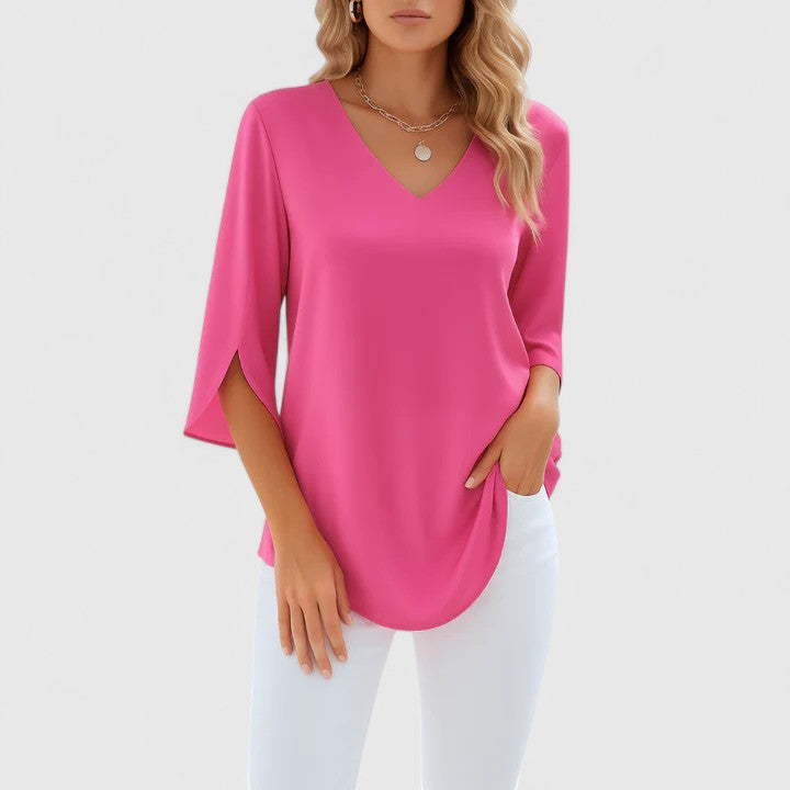 Violetta™ | Blusa sofisticata con scollo a V