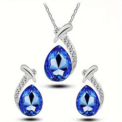 Set di Gioielli Eleganza Classica Sirena | Oro Bianco
