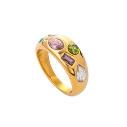 Anello con palette d'oro