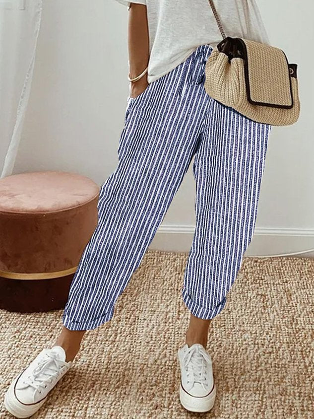 Ely | Pantaloni in lino anti-sudore di lusso