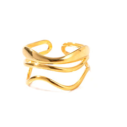 Anello regolabile Anya testurizzato