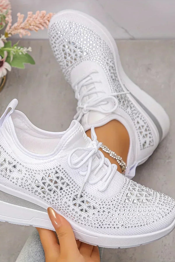 Romee | Sneakers ortopediche con strass scintillanti