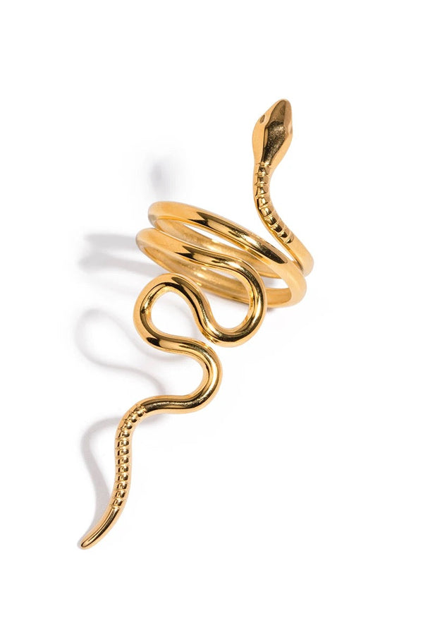 Anello Serpente Regolabile Oro