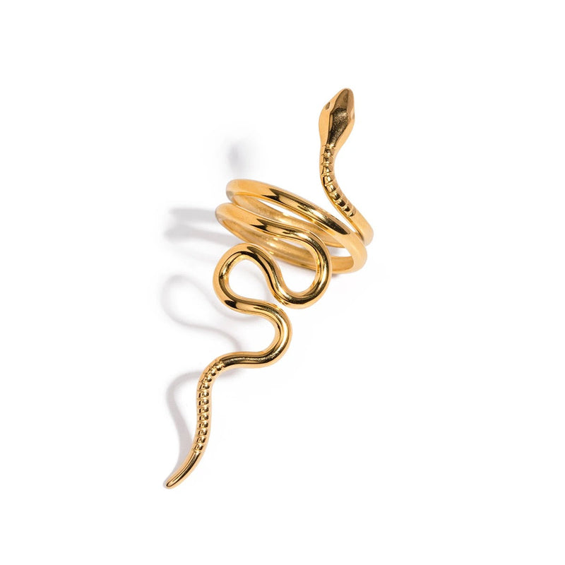 Anello Serpente Regolabile Oro