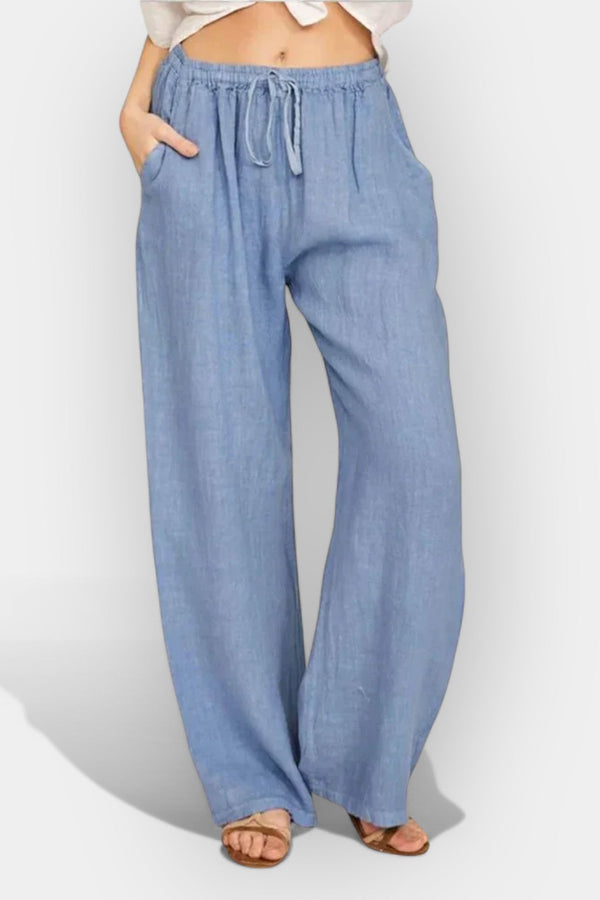 Pantaloni estivi in ​​lino traspiranti