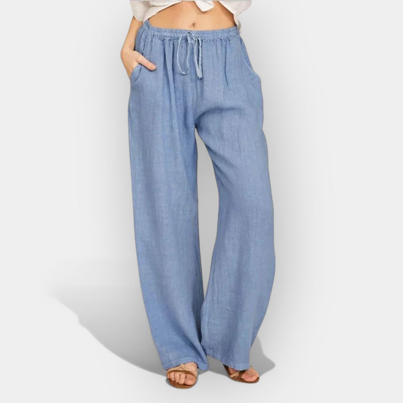 Pantaloni estivi in ​​lino traspiranti