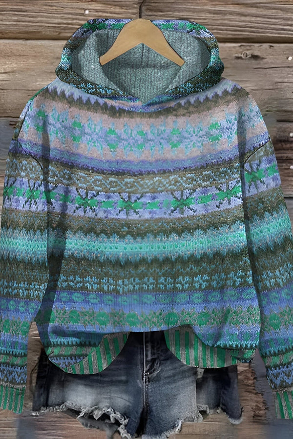 Nelly™ - Comoda felpa vintage con cappuccio 