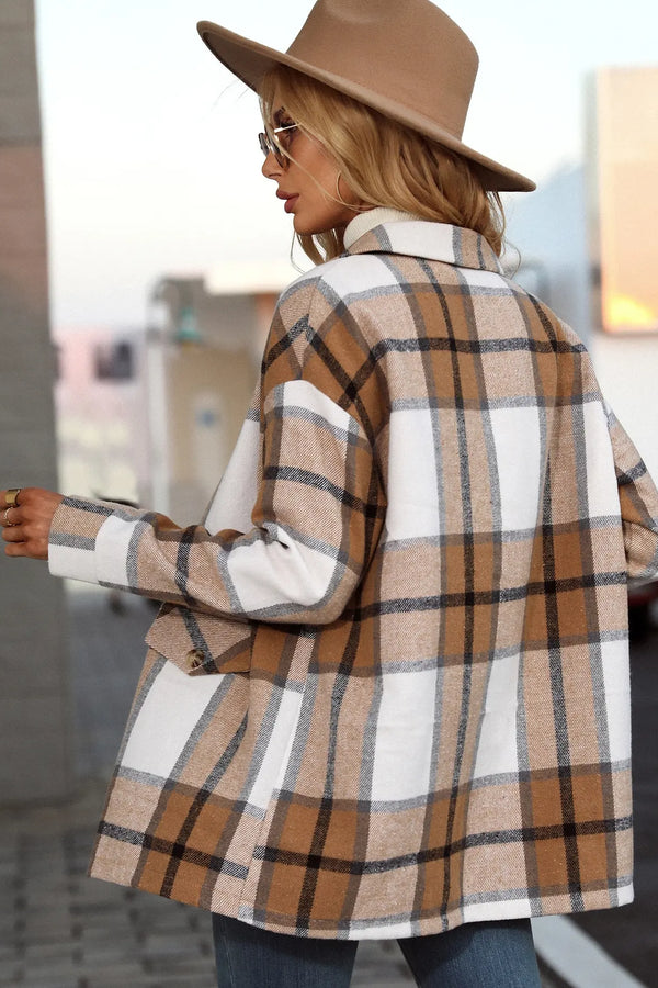 Kelly | Elegante giacca blazer scozzese 