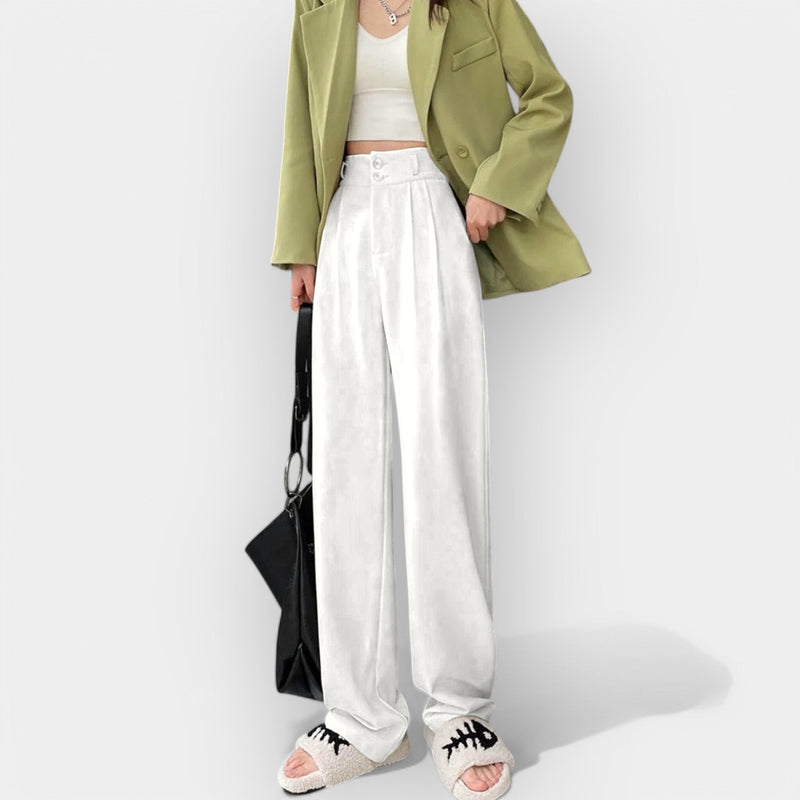 Pantaloni a gamba larga in stile coreano