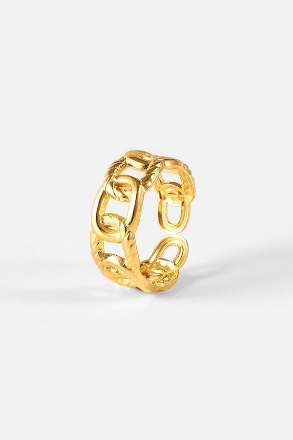 Anello a catena d'oro