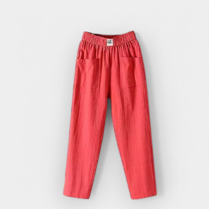 Pantaloni comodi in lino