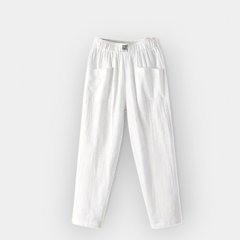Pantaloni comodi in lino