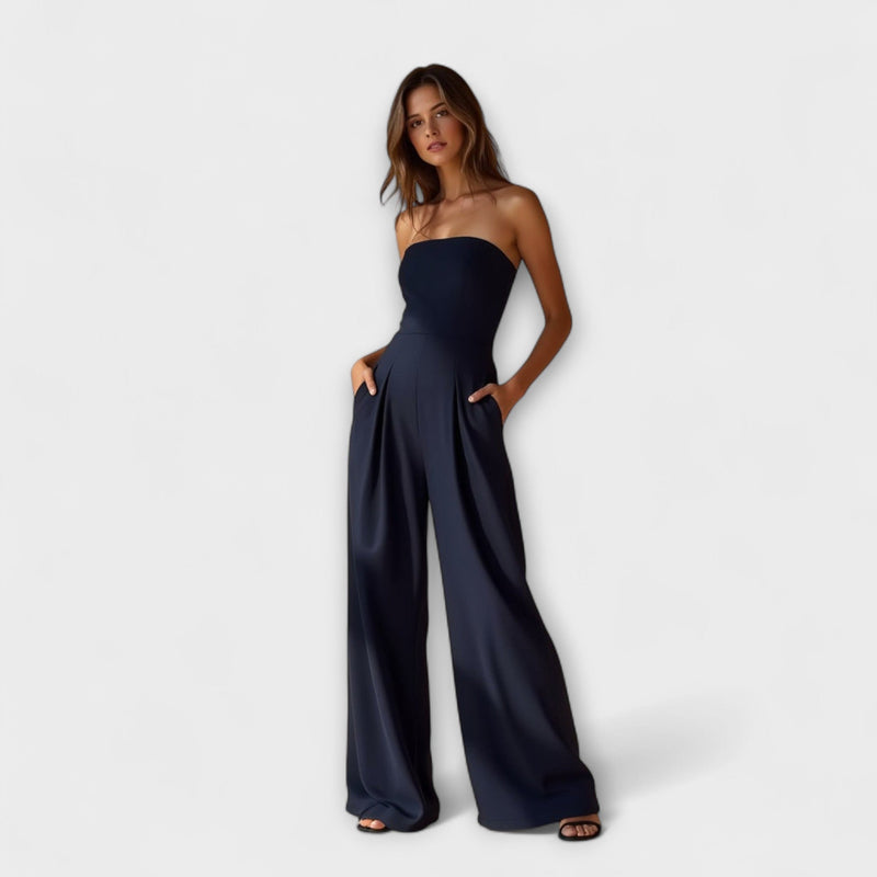 Amelie | Elegante tuta a gamba larga senza spalline