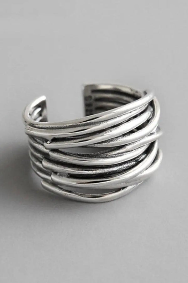 Anello a strato regolabile in argento