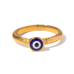 Anello delicato con occhio malvagio