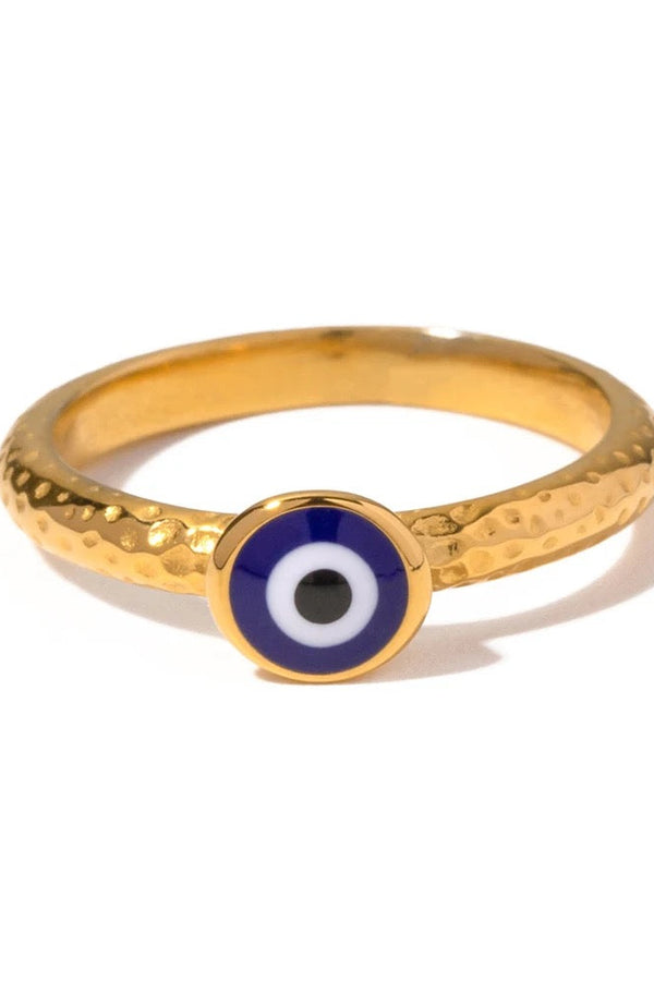Anello delicato con occhio malvagio