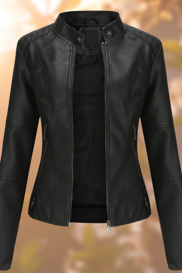 Giorgina™ - Elegante giacca in pelle da donna