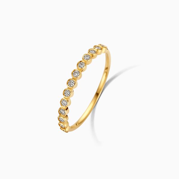 Anello a bolle di diamante | Oro