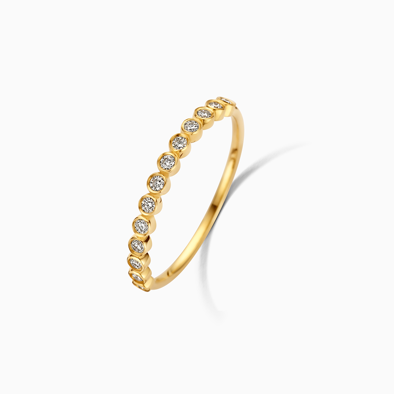 Anello a bolle di diamante | Oro