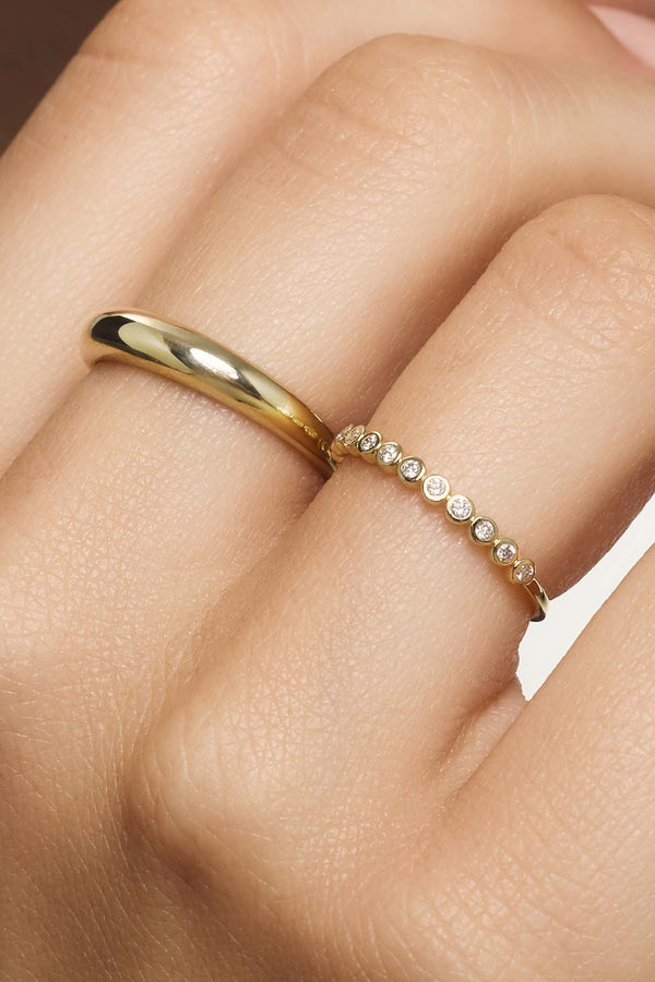 Anello a bolle di diamante | Oro
