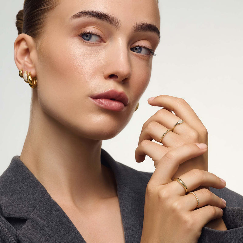 Anello a bolle di diamante | Oro