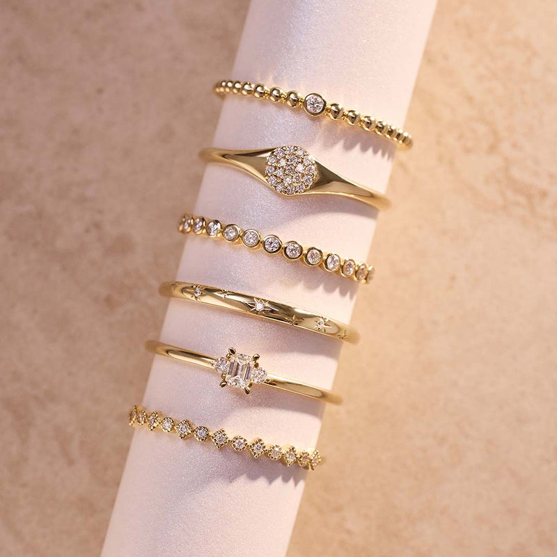 Anello a bolle di diamante | Oro
