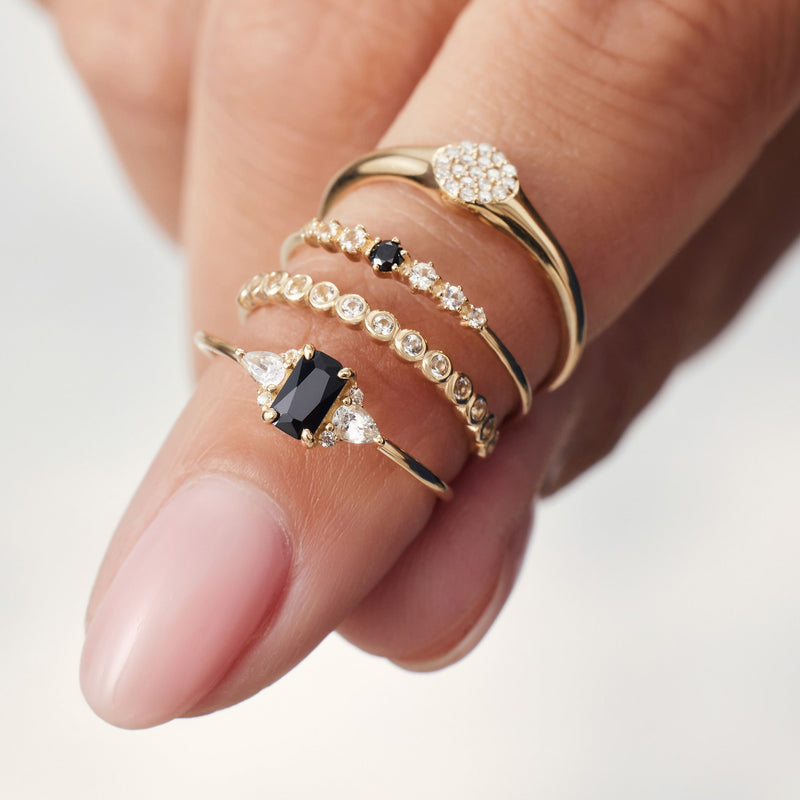 Anello a bolle di diamante | Oro
